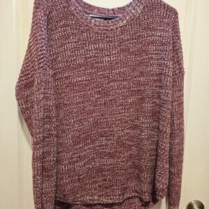 So brand burgundy and white sweater
